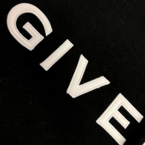 Givenchy 21FW Leather Slogan Baseball Jacket