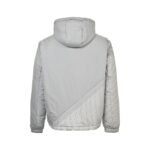 Fendi 24Fw Nylon and cotton hooded jacket with oblique stitching