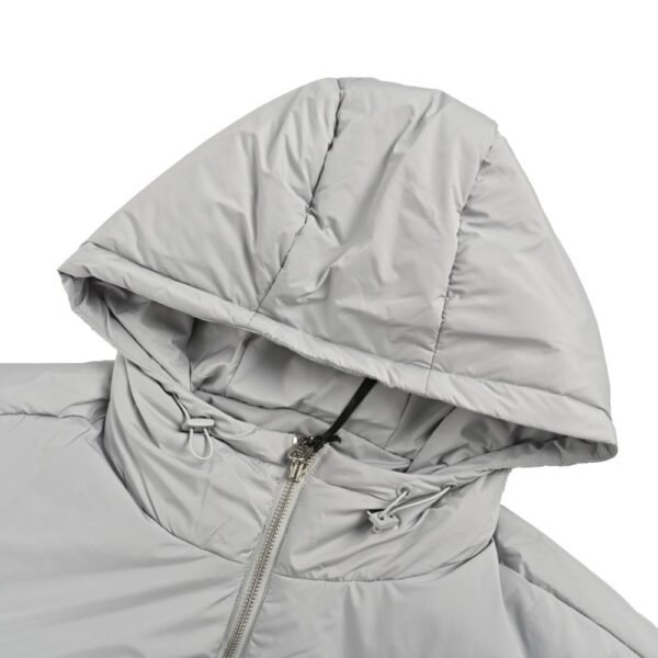 Fendi 24Fw Nylon and cotton hooded jacket with oblique stitching