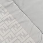 Fendi 24Fw Nylon and cotton hooded jacket with oblique stitching