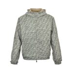 Fendi 24ss Green FF Reversible Nylon Jacket with Hood
