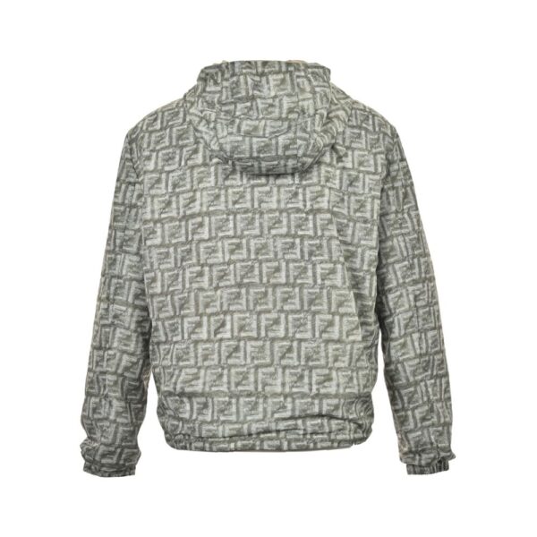 Fendi 24ss Green FF Reversible Nylon Jacket with Hood