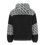 Fendi Half-zip color-block lambswool jacket