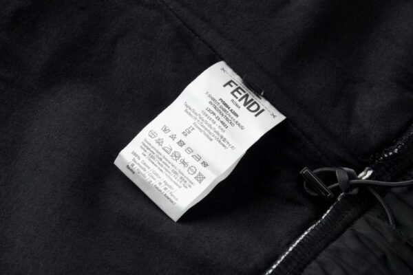 Fendi Half-zip color-block lambswool jacket