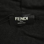 Fendi Rubber zip-up hooded jacket