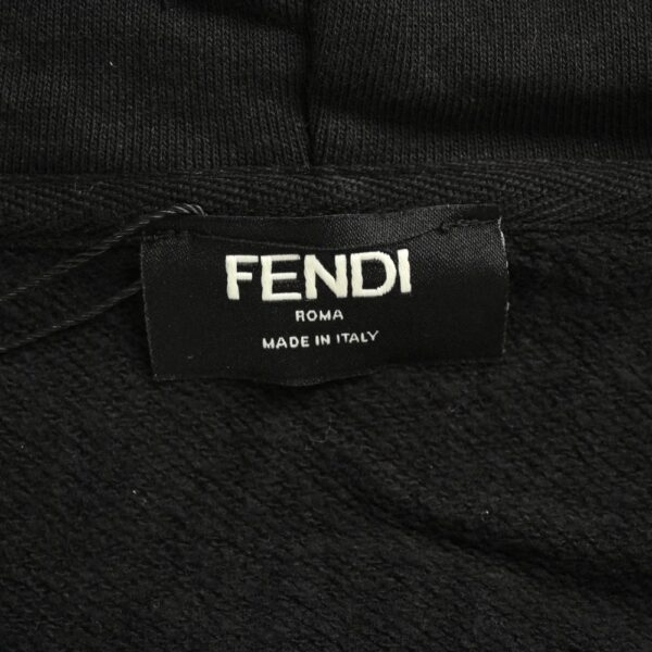 Fendi Rubber zip-up hooded jacket