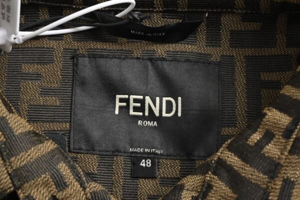 Fendi FF Jacquard shirt collar jacket