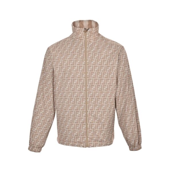 Fendi Printed stand collar jacket