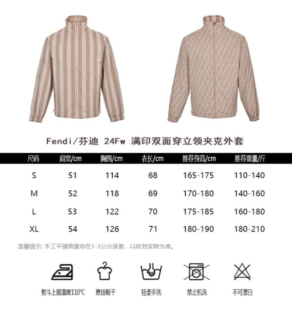 Fendi Printed stand collar jacket
