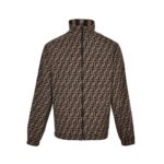 Fendi Printed stand collar jacket