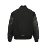 Chrome hearts Cross-patterned leather bomber jacket