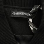 Chrome hearts Cross-patterned leather bomber jacket
