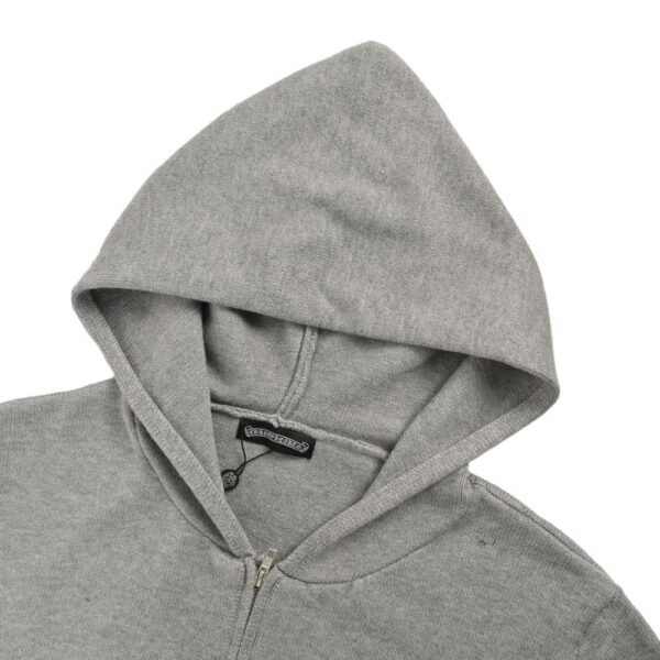 Chrome hearts 24Fw hot diamond cross zipper cardigan sweater jacket