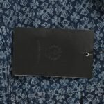 Chrome hearts Logo patchwork leather denim jacket