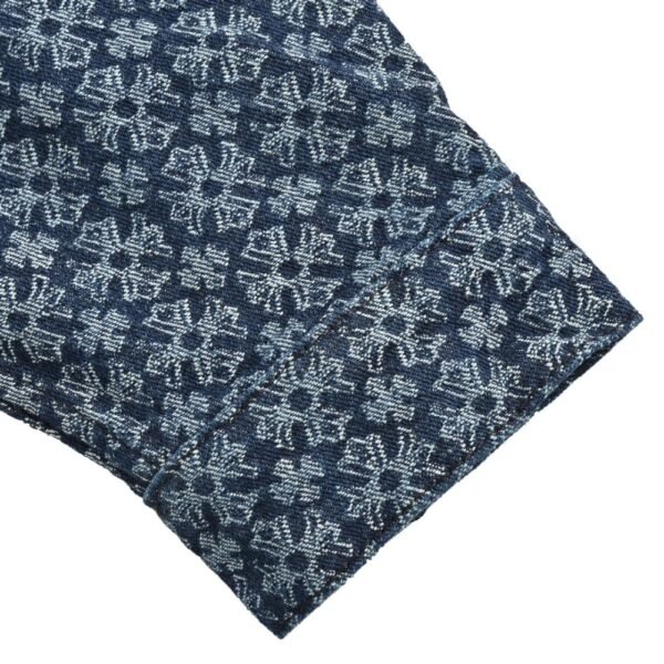 Chrome hearts Logo patchwork leather denim jacket