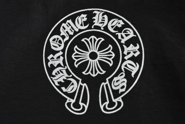 Chrome hearts Horseshoe print trench coat with diagonal zip