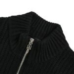 Chrome hearts Silver Zip Wool Cardigan Jacket