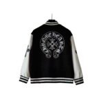 Chrome hearts Embroidered horseshoe baseball jacket