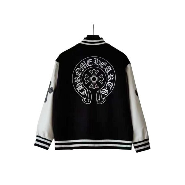 Chrome hearts Embroidered horseshoe baseball jacket