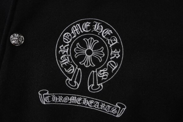 Chrome hearts Embroidered horseshoe baseball jacket