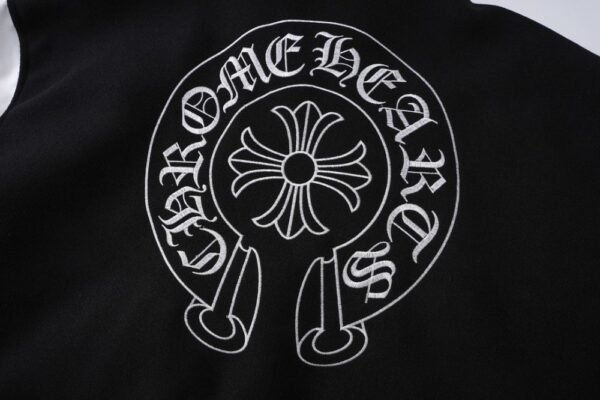 Chrome hearts Embroidered horseshoe baseball jacket