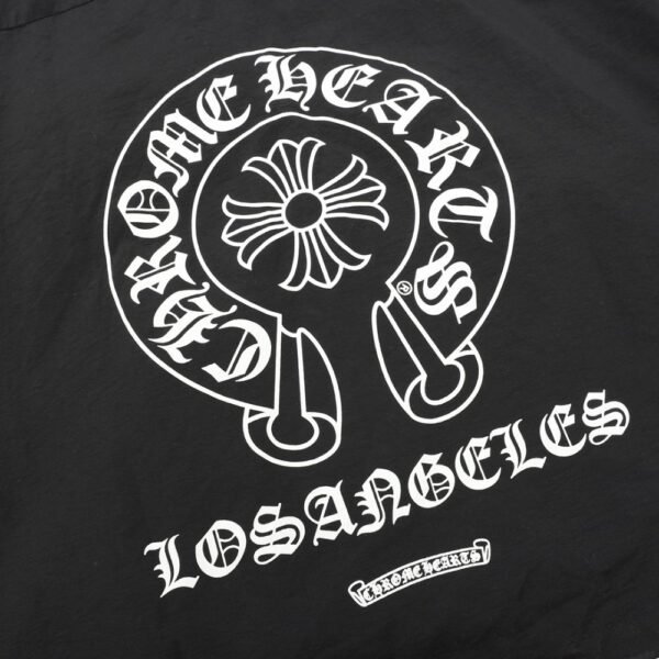 Chrome hearts Horseshoe print trench coat with diagonal zip