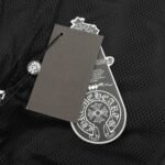 Chrome hearts Horseshoe print trench coat with diagonal zip