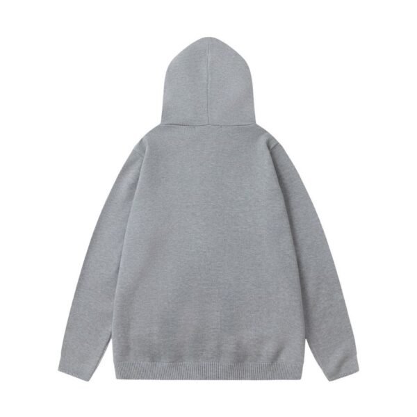 Chrome hearts Hot Diamond Zipper Knitted Sweater Hooded Jacket