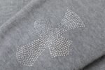 Chrome hearts Hot Diamond Zipper Knitted Sweater Hooded Jacket