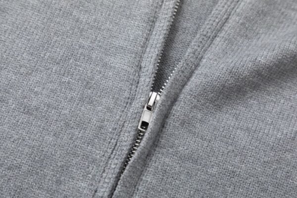Chrome hearts Hot Diamond Zipper Knitted Sweater Hooded Jacket