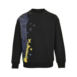 Louis Vuitton Ink splash monogram print sweatshirt