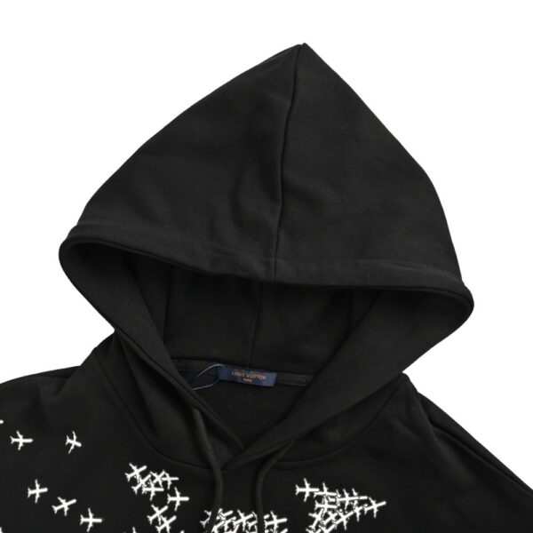 Louis Vuitton Airplane lettering logo print hoodie