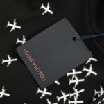Louis Vuitton Airplane lettering logo print hoodie