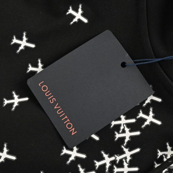 Louis Vuitton Airplane lettering logo print hoodie