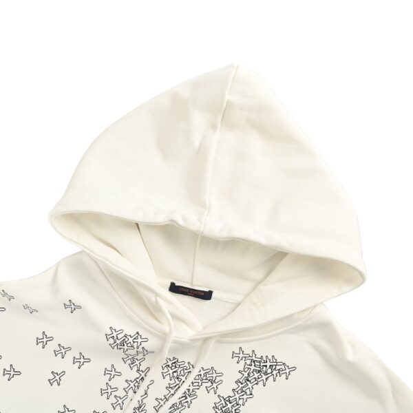 Louis Vuitton Airplane lettering logo print hoodie