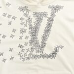 Louis Vuitton Airplane lettering logo print hoodie