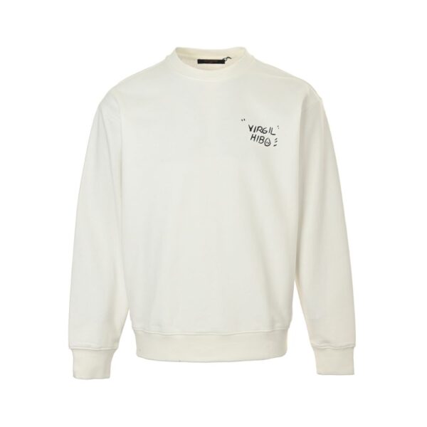 Louis Vuitton 24Fw Graffiti Print Crewneck Sweatshirt