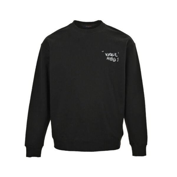 Louis Vuitton 24Fw Graffiti Print Crewneck Sweatshirt