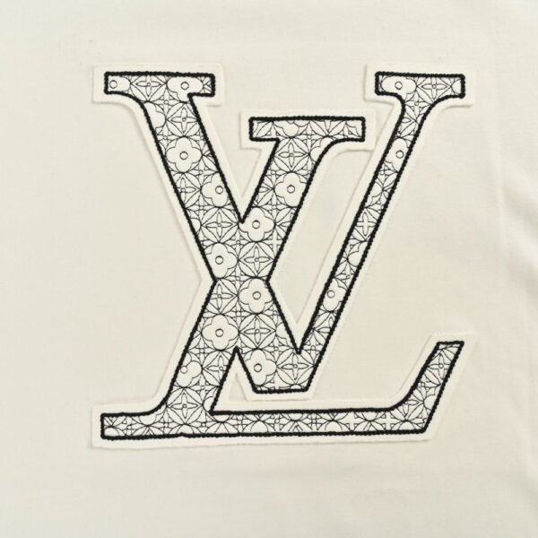 Louis Vuitton Long-sleeved T-shirt with inset embroidery