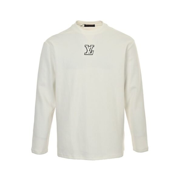 Louis Vuitton 24Fw contrast color logo embroidery long sleeves