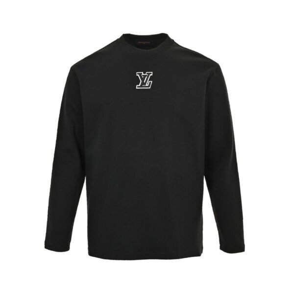 Louis Vuitton 24Fw contrast color logo embroidery long sleeves