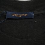 Louis Vuitton Gradient flocked letter logo sweatshirt