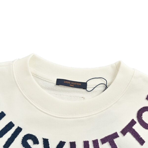 Louis Vuitton Gradient Toothbrush Embroidered Letters Sweatshirt