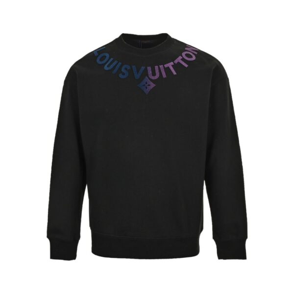 Louis Vuitton Gradient Toothbrush Embroidered Letters Sweatshirt
