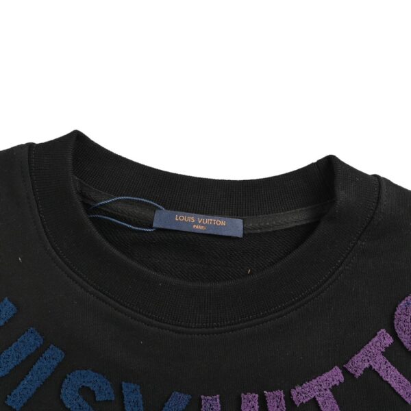 Louis Vuitton Gradient Toothbrush Embroidered Letters Sweatshirt