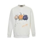 Louis Vuitton 24FW Graffiti Hand-painted Pumpkin Crewneck Sweatshirt