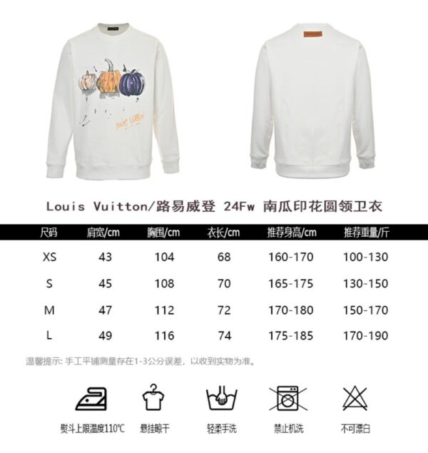 Louis Vuitton 24FW Graffiti Hand-painted Pumpkin Crewneck Sweatshirt