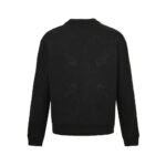Louis Vuitton 24Fw all over print monogram flocking print sweatshirt