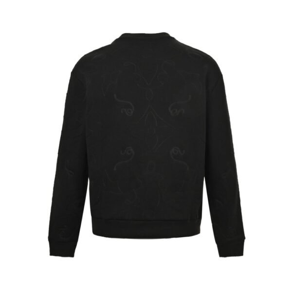 Louis Vuitton 24Fw all over print monogram flocking print sweatshirt