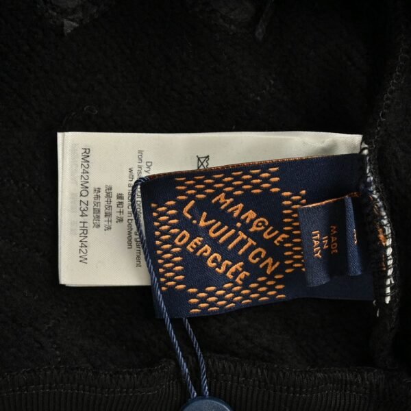 Louis Vuitton 24Fw all over print monogram flocking print sweatshirt
